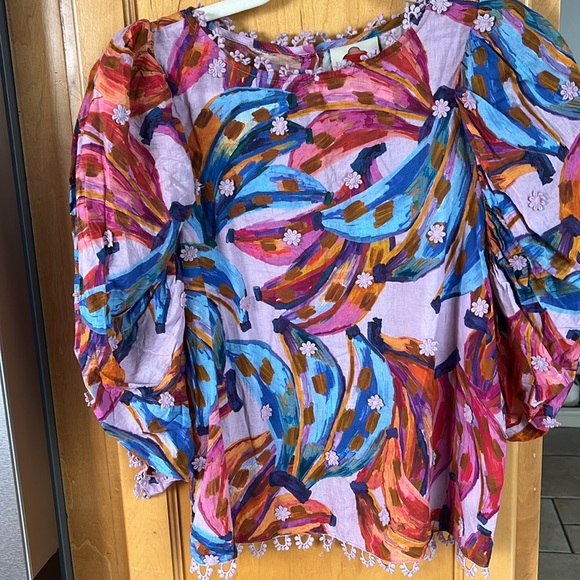 Farm Rio Puff Sleeve Top - Picture 8 of 9